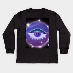 Space Eye star Kids Long Sleeve T-Shirt